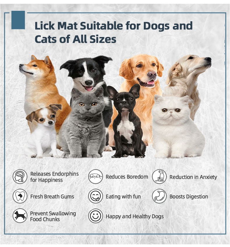 Factory price of licking mat slow feeder for dogs and cats lick pads with suction cups 1 半月舔垫 03