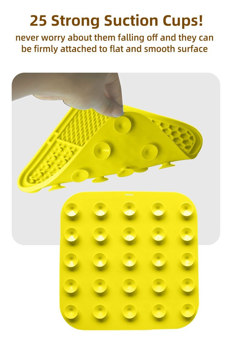 New Arrivals Silicone Pet Lick Mat Logo-Customized Lick Mat Dog Accessories Slow Down Your Pet's Eating 4 宠物舔食垫 06