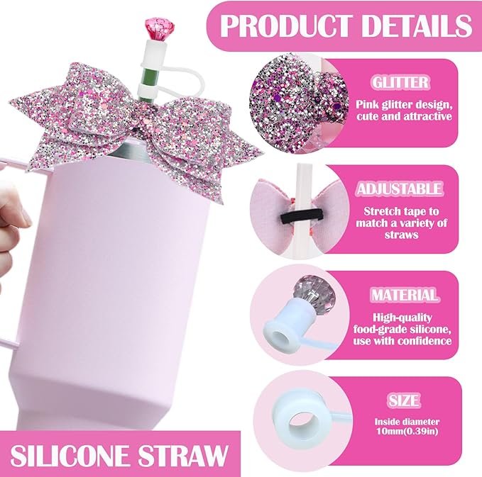 Ready To Ship Glitter Bow Tie Water Bottle Accessories Tumbler 5 71Lm8UzS6JL. AC SX679