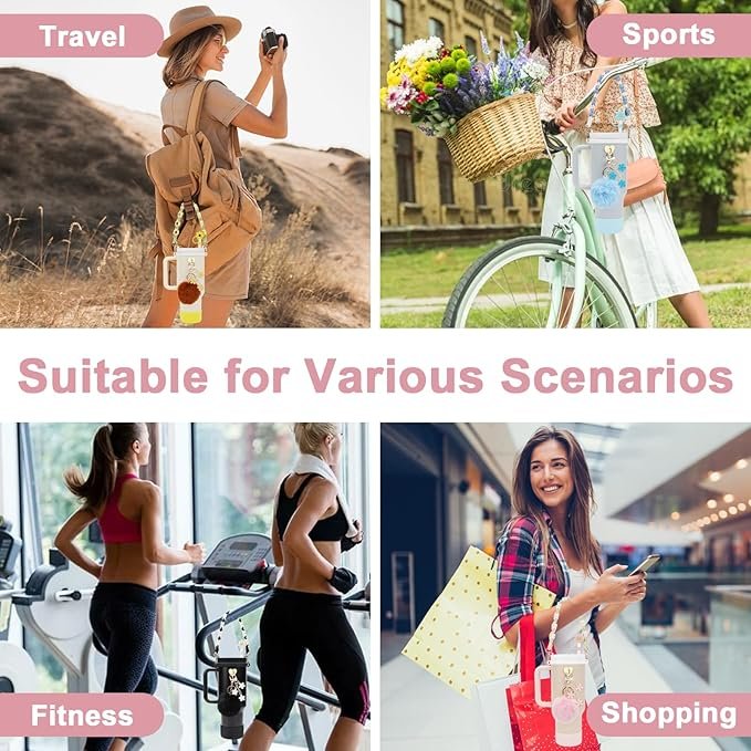 Water Bottle Handle with 2Pcs Letter Charms & 2Pcs Personalized Initial Straw Cover Toppers 4 81aV0XueDOL. AC SX679