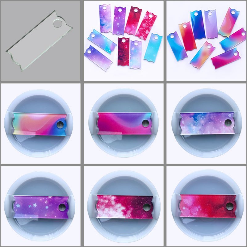 Custom Name Tag 40oz Cup Shiny Acrylic Lid Stanly thermos accessories 1 主图 4 1