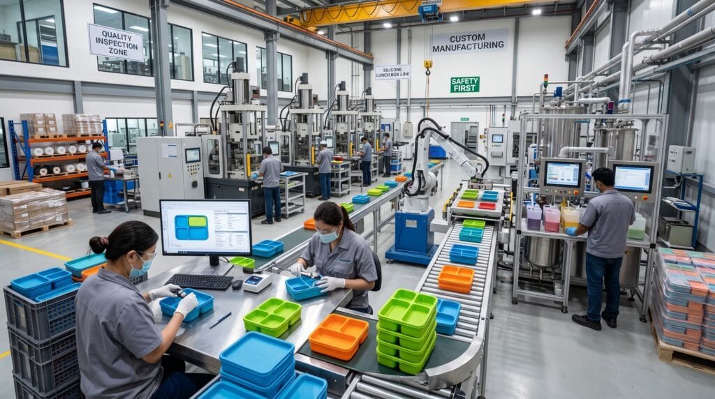 Silicone lunch boxes manufacture… 2K 202607181020