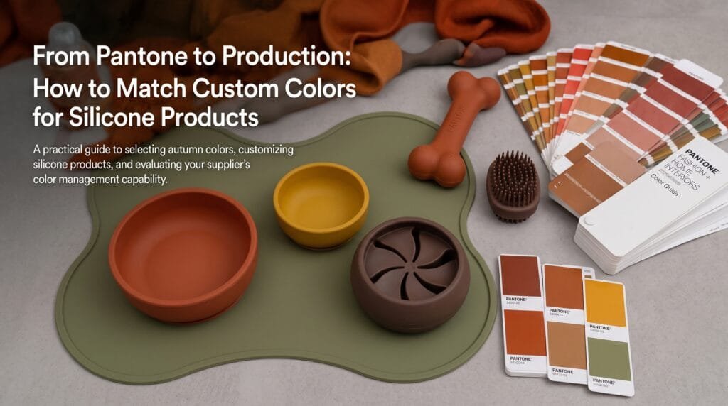 B2B Silicone Manufacturing Guide 1 Silicone pet products arranged n… 202608110957